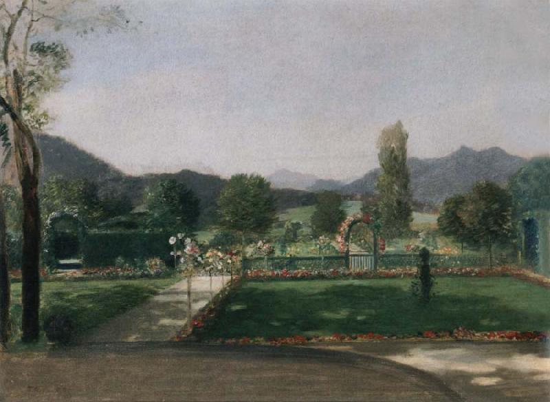 Friedrich August von Kaulabch Garden in Ohlstadt Sweden oil painting art